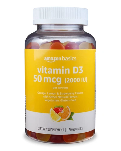 Amazon Basics Витамин D3 2000 МЕ Жевательные таблетки, 160 шт