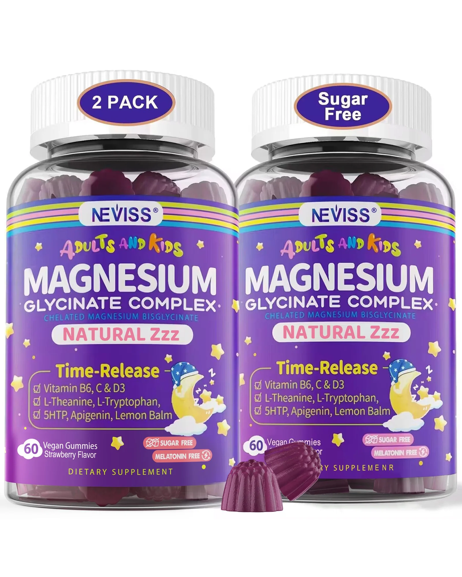 Magnesium Glycinate Gummies — фиолетовый
