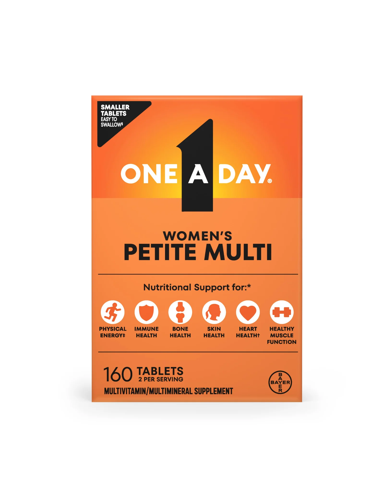 One A Day Women's Petites мультивитамины для женщин — оранжевый