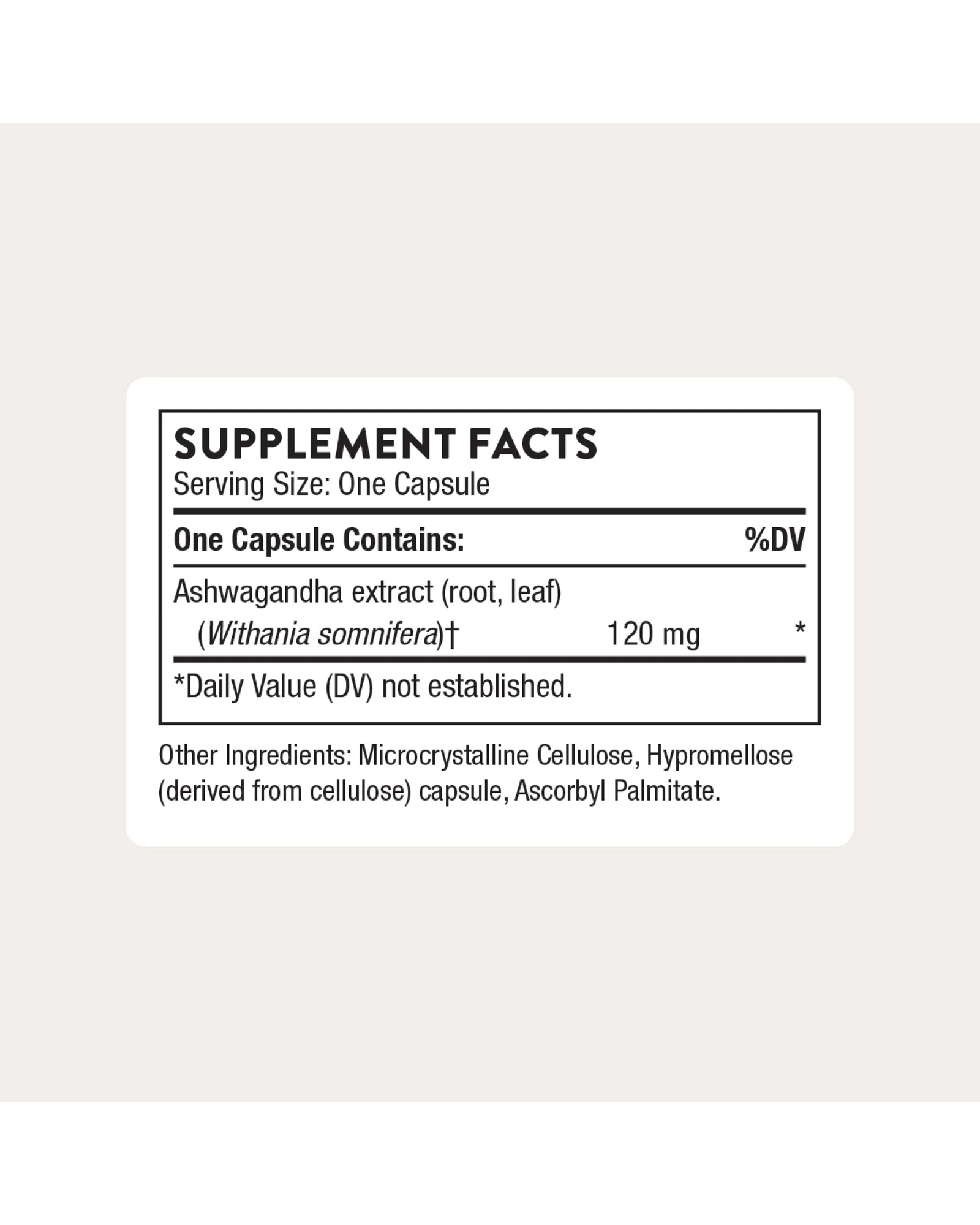 THORNE Ashwagandha Shoden 30 капсул — 2