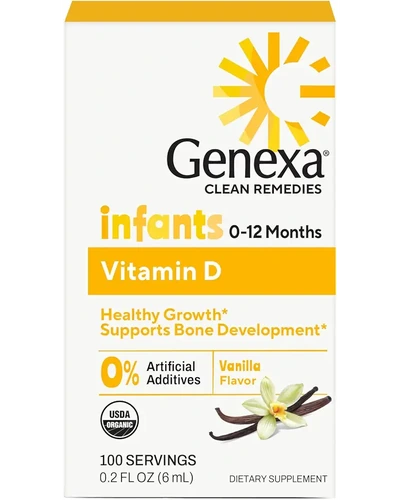Genexa Infants Vitamin D Liquid Drops органические капли для младенцев