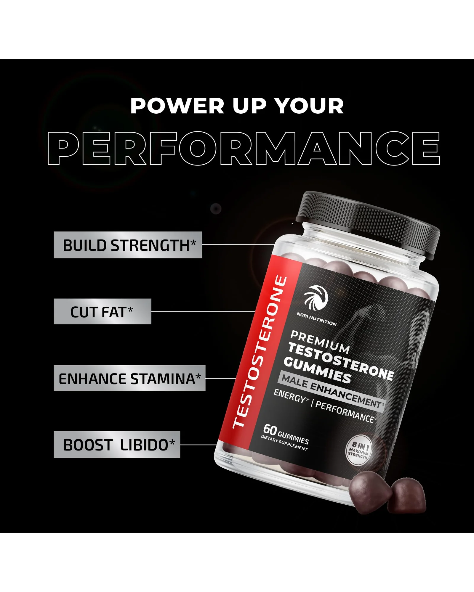 Nobi Nutrition Test Boost Max витамины для мужчин, 60 жевательных таблеток — 3
