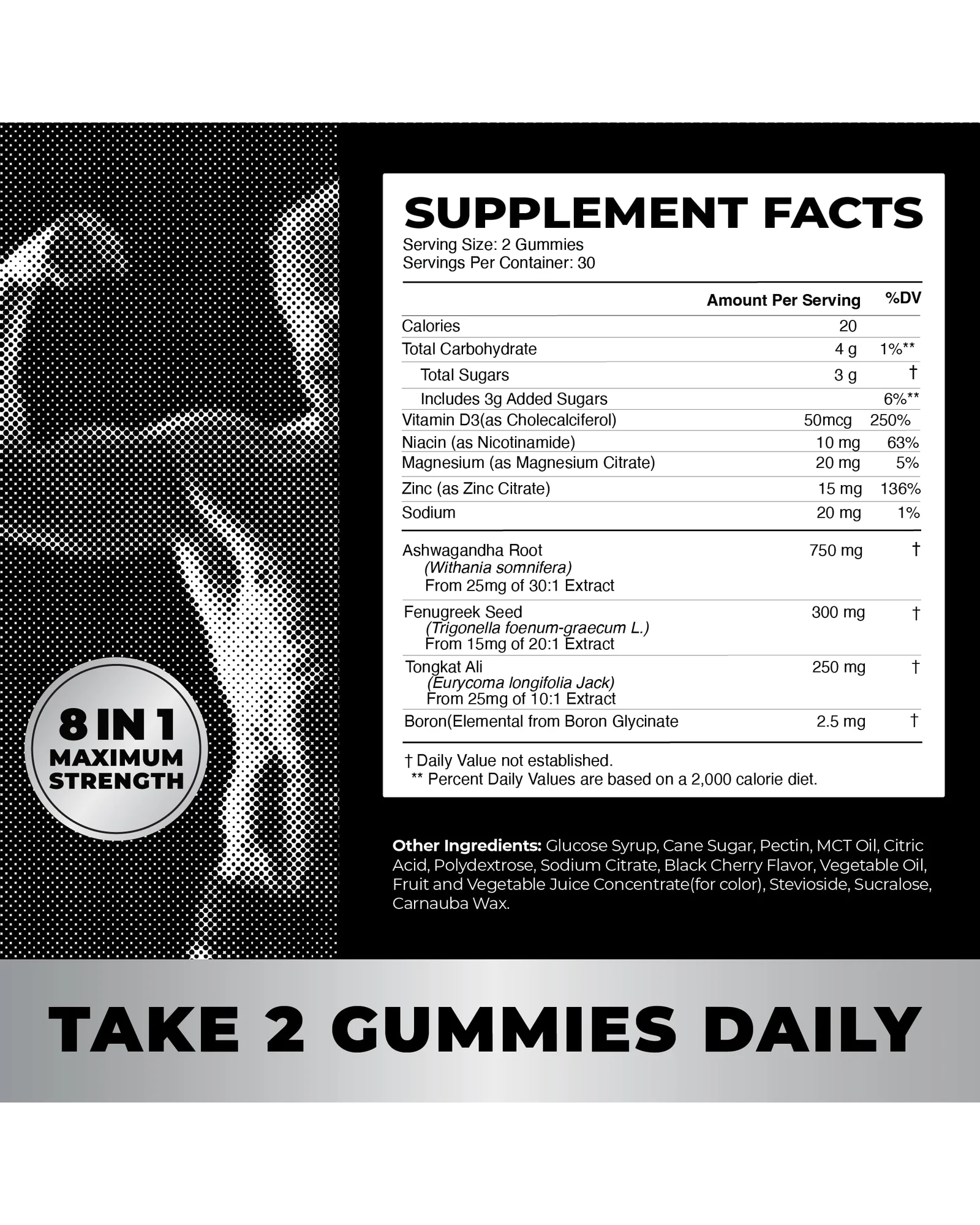 Nobi Nutrition Test Boost Max витамины для мужчин, 60 жевательных таблеток — 6