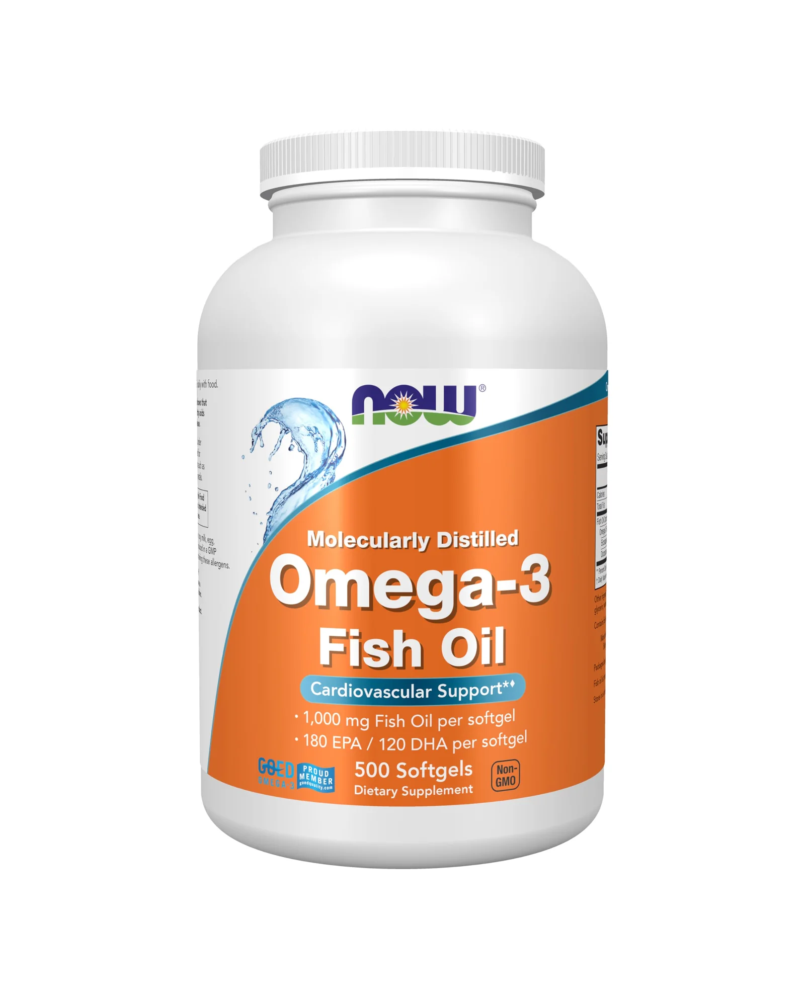 Омега-3 рыбий жир NOW Foods Omega-3 180 EPA / 120 DHA — 1