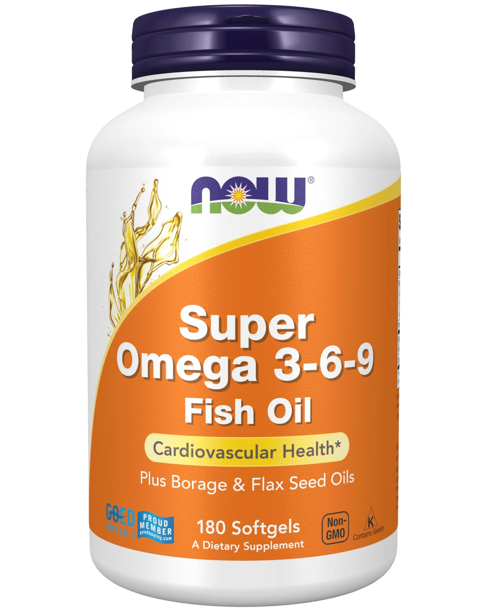 NOW Foods Super Omega 3-6-9 1200 мг (180 капсул) — мульти