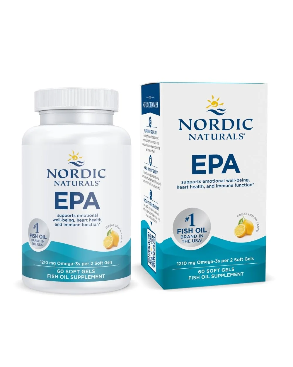 Nordic Naturals EPA Лимон 1210 мг Омега-3 — 1