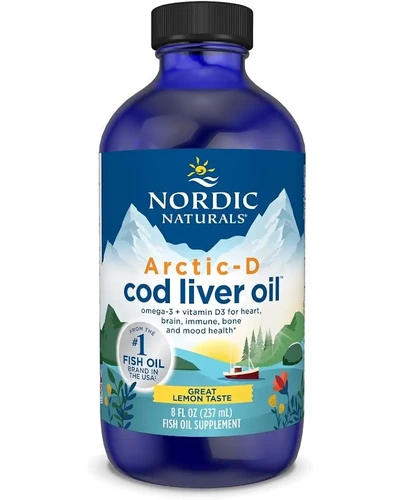 Рыбий жир Nordic Naturals Arctic-D Cod Liver Oil Lemon + Витамин D3