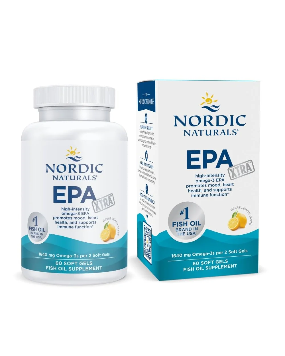 Nordic Naturals EPA Xtra Лимон 1640 мг Омега-3 — 1