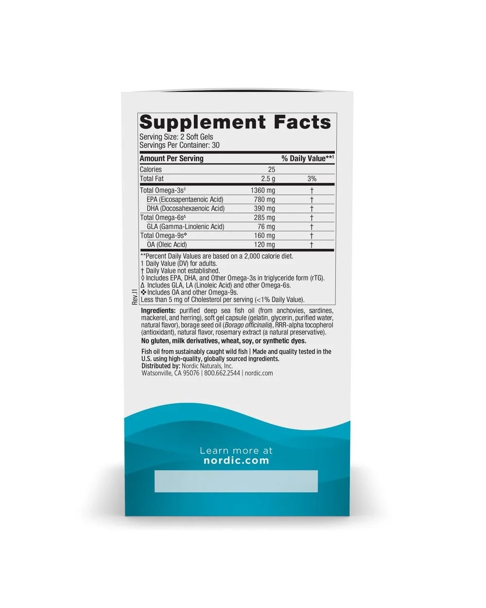 Nordic Naturals Complete Omega Xtra с лимоном, 60 мягких капсул — 2