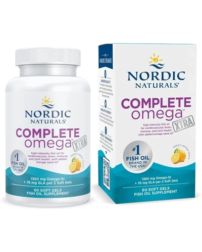 Nordic Naturals Complete Omega Xtra с лимоном, 60 мягких капсул