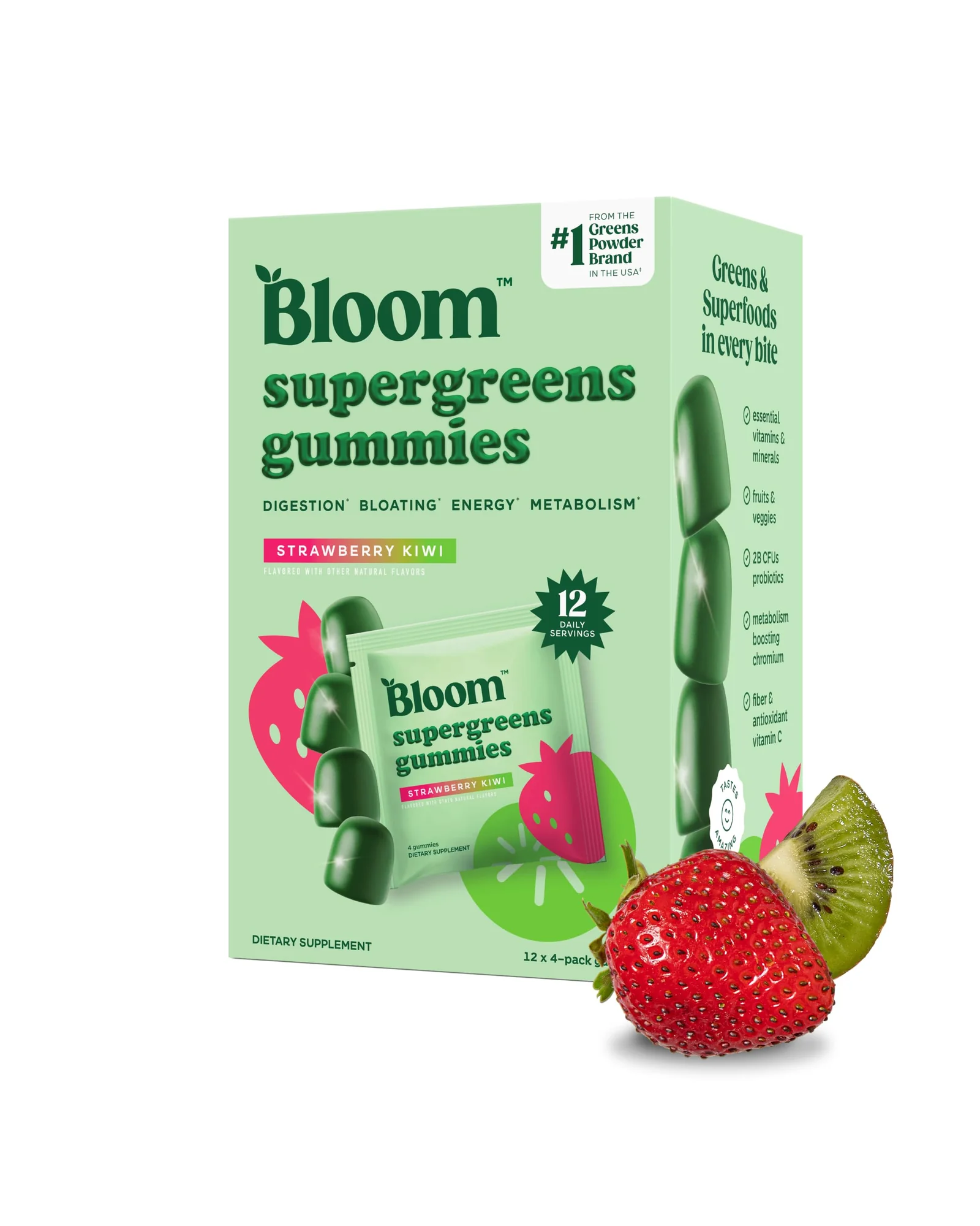 Bloom Super Greens Витаминные жевательные конфеты — 1