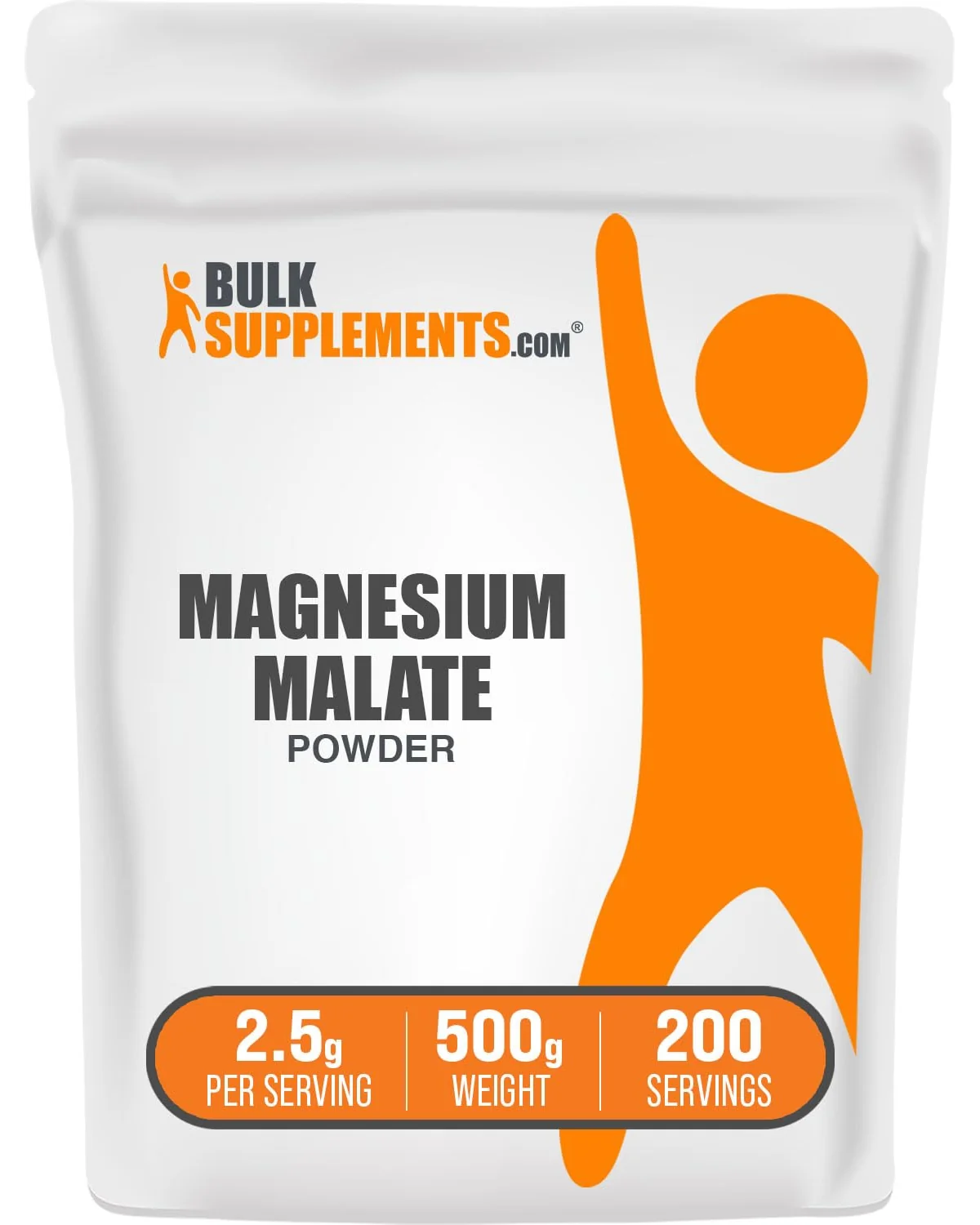 BulkSupplements Magnesium Malate порошок — белый