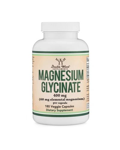 Double Wood Magnesium Glycinate 400 мг, 180 капсул