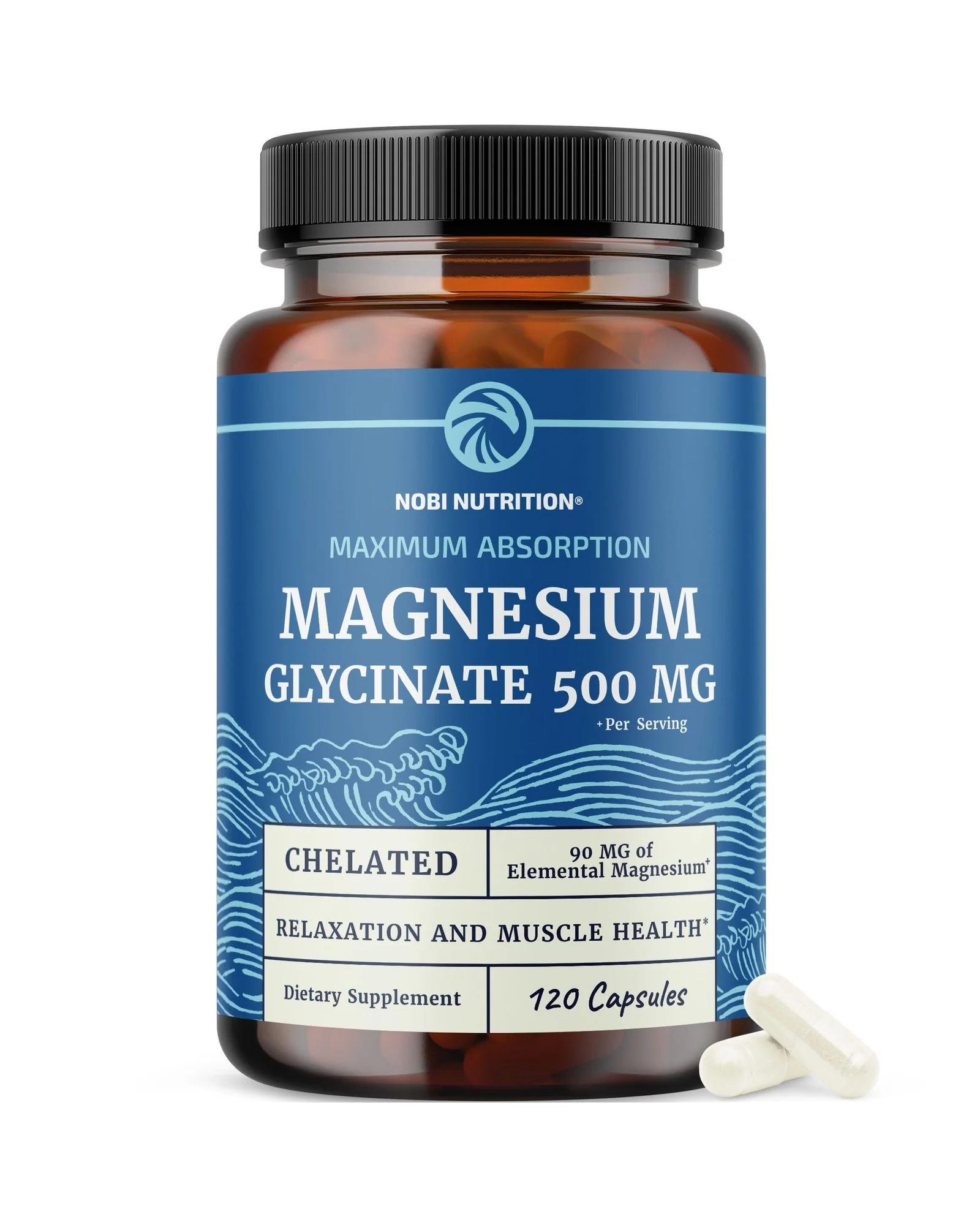Nobi Nutrition магний глицинат 500 мг, капсулы — 1