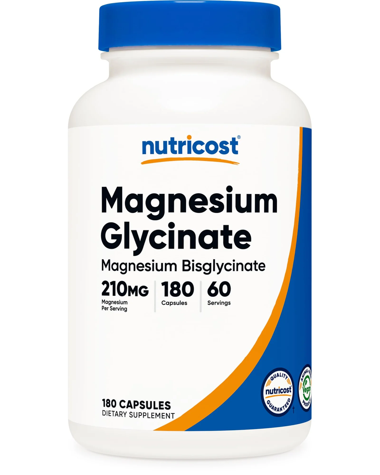 Nutricost магний глицинат 210 мг, капсулы — 1