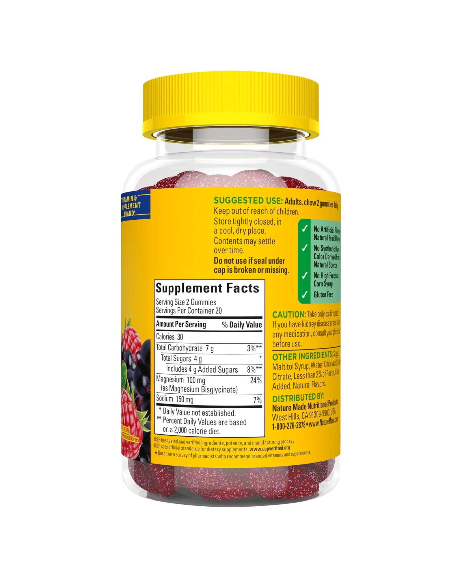 Nature Made Magnesium Glycinate жевательные таблетки 100 мг, 40 шт. — 9