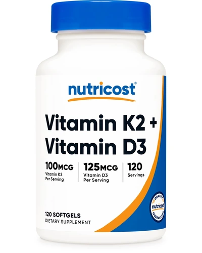 Nutricost Vitamin D3 + K2 — витамины в капсулах