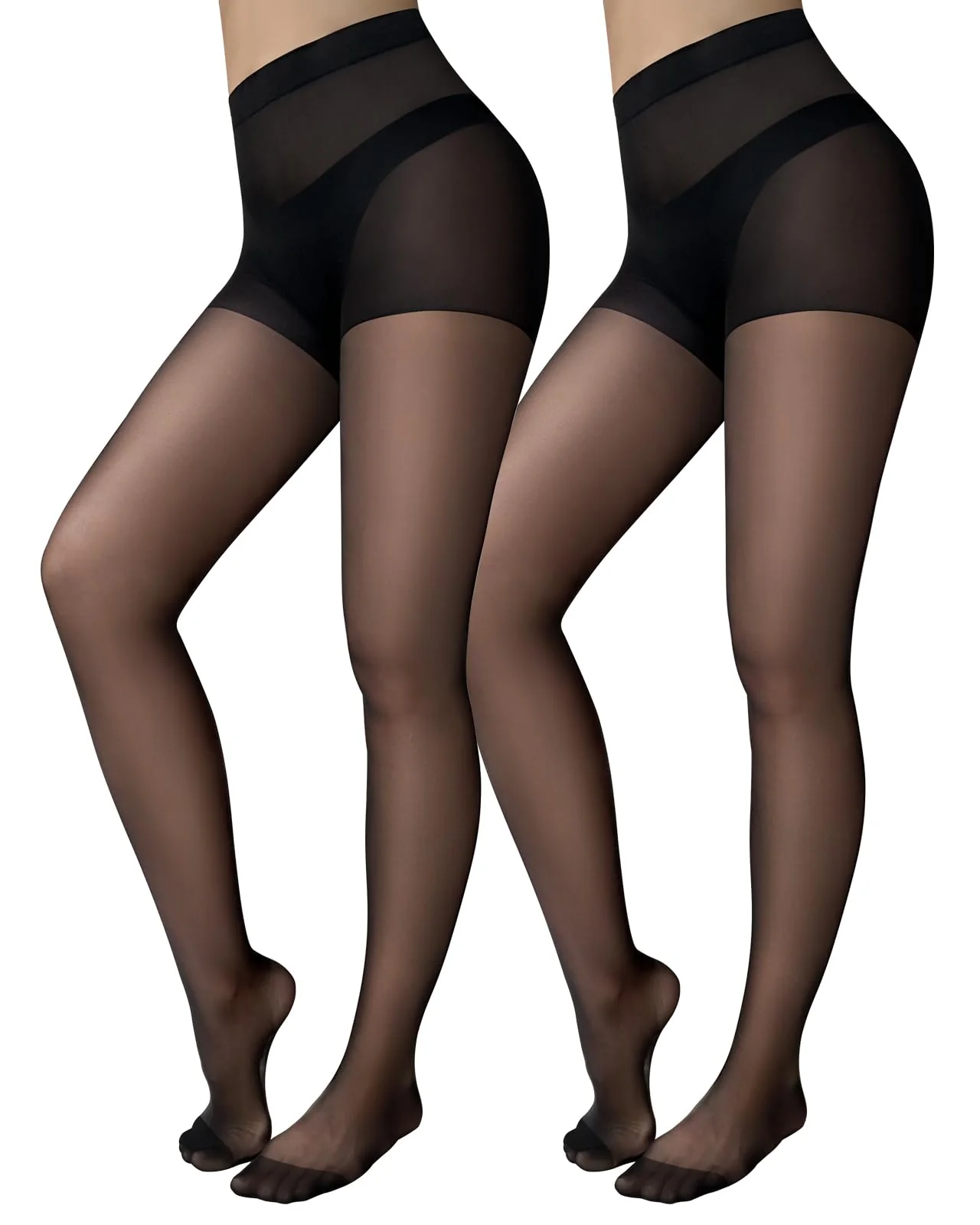 Jamieya колготки шелковистые 20D Control Top (2 пары) — 1