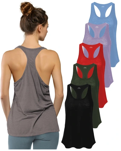Sexy Basics Women's Everyday Flowy Tank — спортивный топ 5-pack