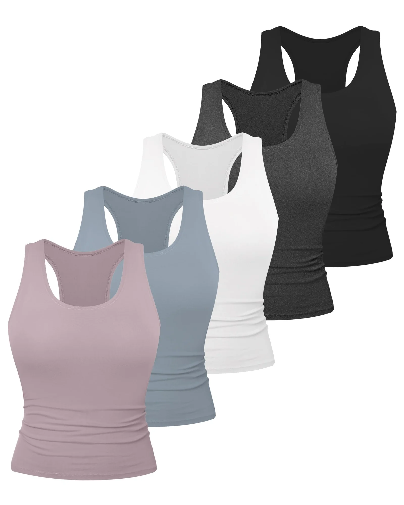 Dalavch 5 Pack Women's Workout Racerback Tank Tops — мульти
