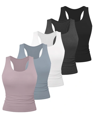 Dalavch 5 Pack Women's Workout Racerback Tank Tops