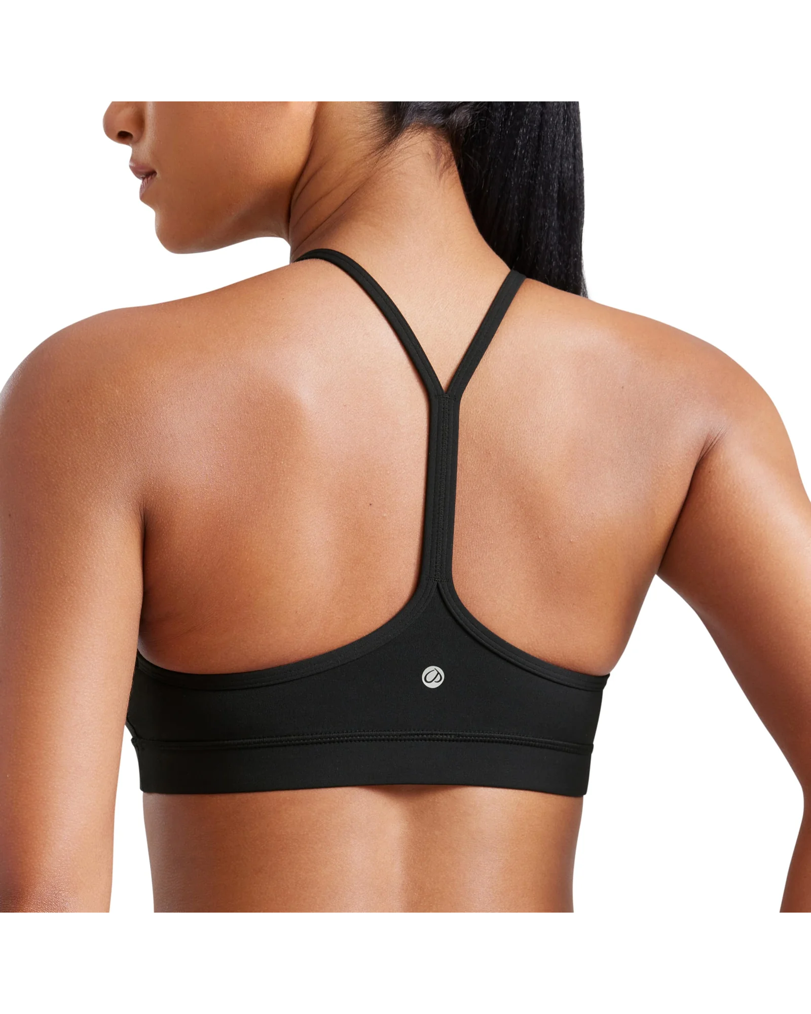 CRZ YOGA Butterluxe спортивный бюстгальтер Y-спина — черный