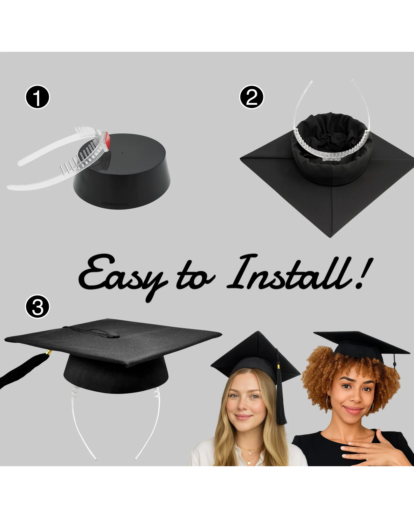 ADVANSYNC GradCapBand Повязка для выпускной шапки — 2