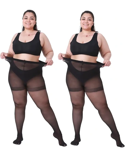 Колготки Plus Size 2 шт 20D контролирующие