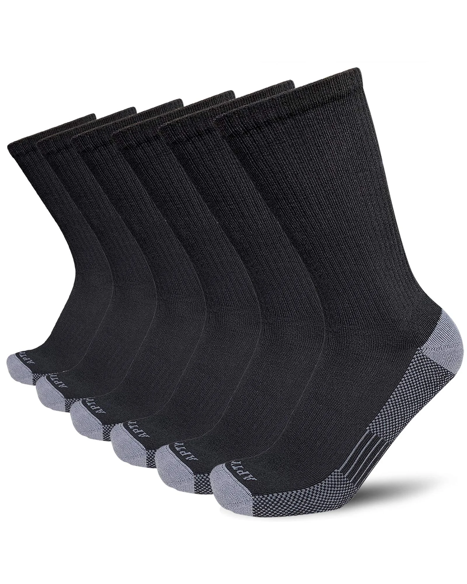APTYID Moisture Wicking Crew Work Boot Socks — 1