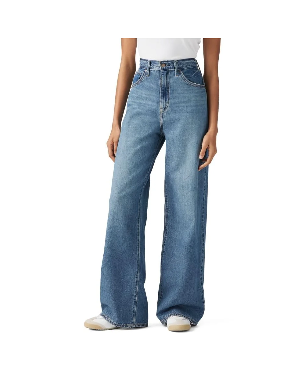 Levi's женские джинсы прямого кроя — синий