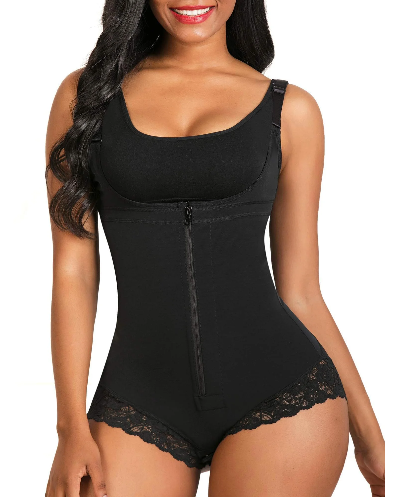 SHAPERX женский корсет Shapewear корректирующий — черный