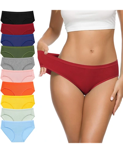 Eiggam Women's Cotton Bikini Panties