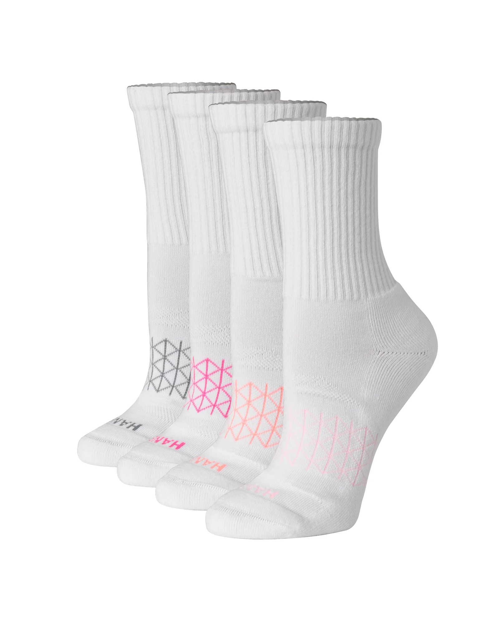 Hanes женские спортивные носки 4 пары — 1
