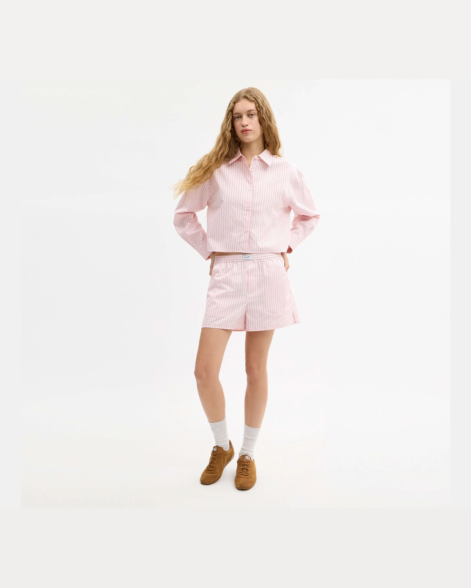 Шорты-боксеры Coach в полоску — 4