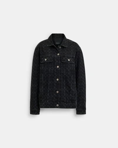 Джинсовая куртка Coach Signature