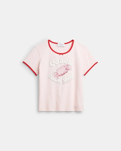 Футболка Coach Candy Shop с круглым вырезом