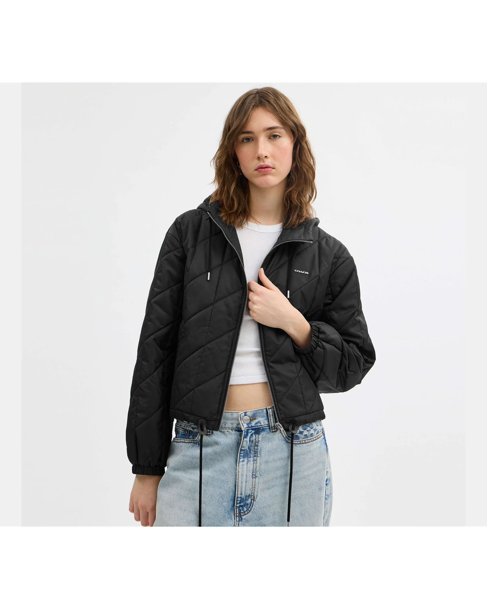 Стеганая куртка-блузон с капюшоном Coach — 8