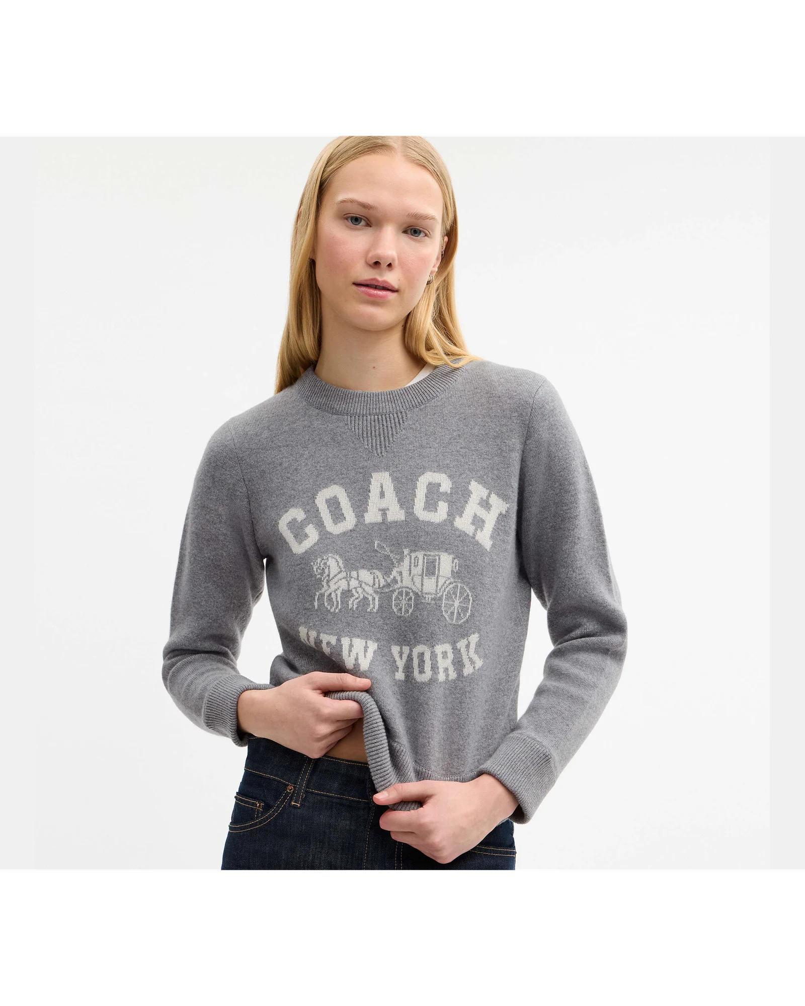 Свитер Coach с логотипом Horse and Carriage — 10