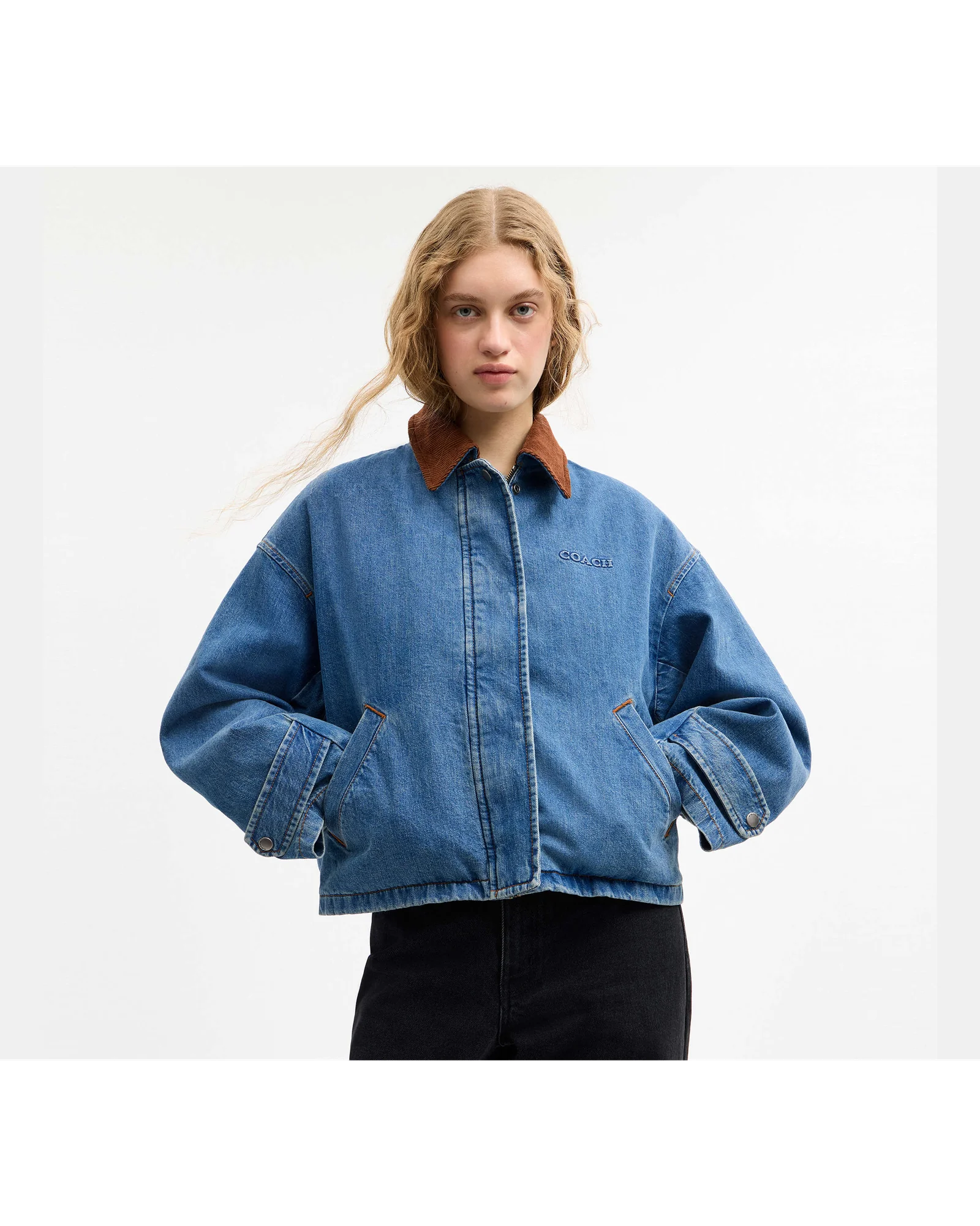 Джинсовая куртка-барн Coach — 10