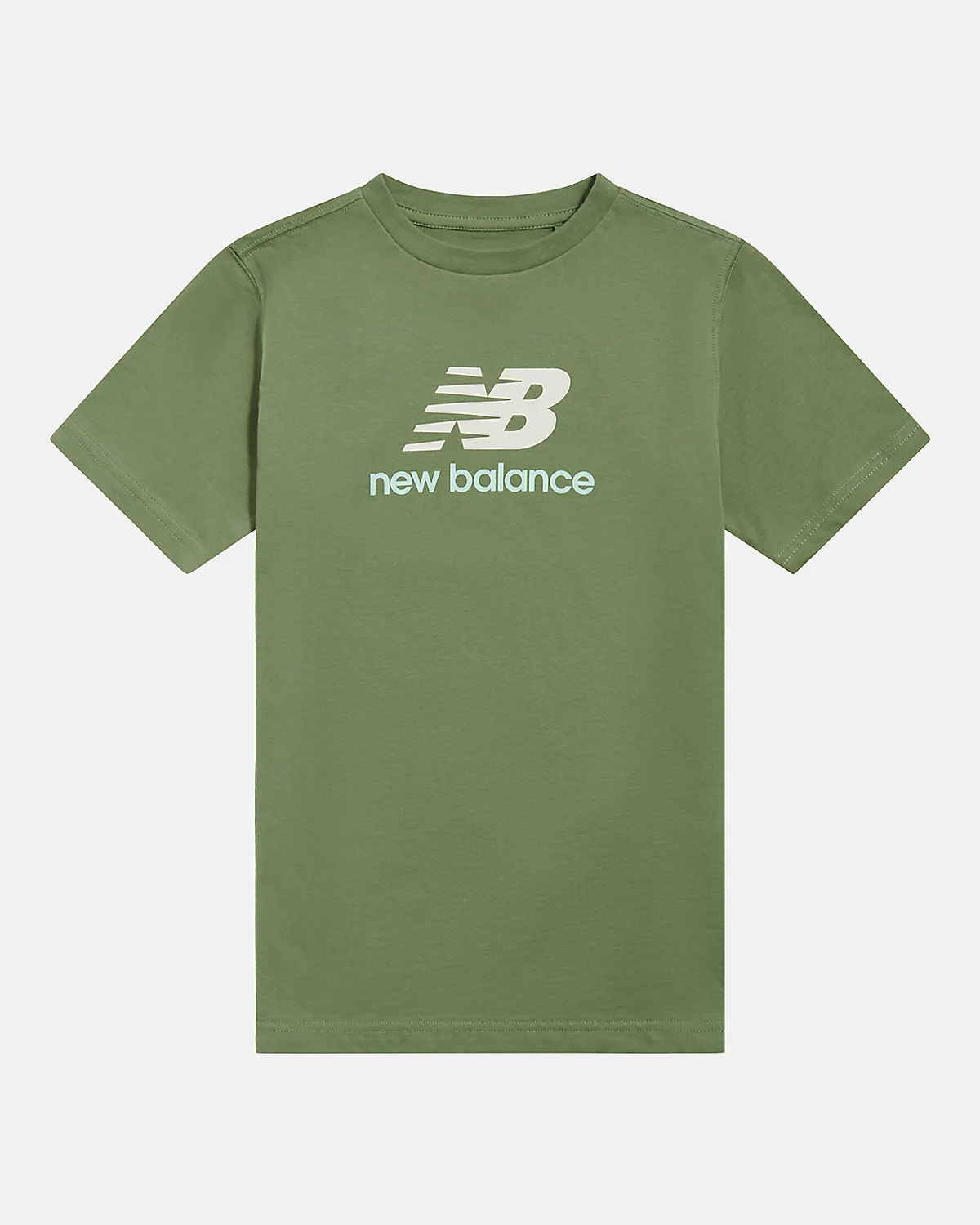 Детская футболка New Balance Jersey Stacked Logo с принтом — 1