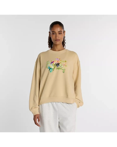 Свитшот New Balance Watercolor с принтом