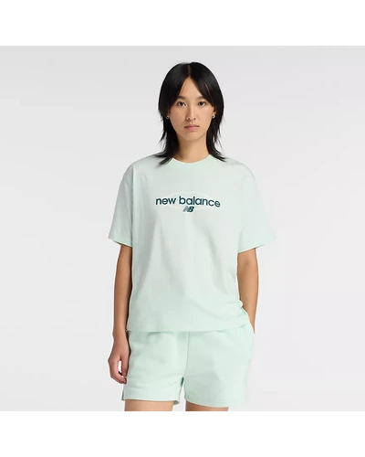 Свободная футболка New Balance Sport с принтом