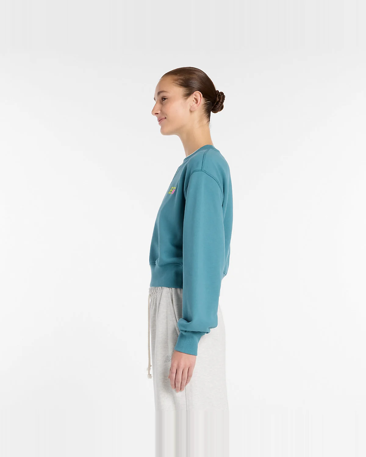 New Balance Athletics Premium Logo Relaxed Crop Crew — 6