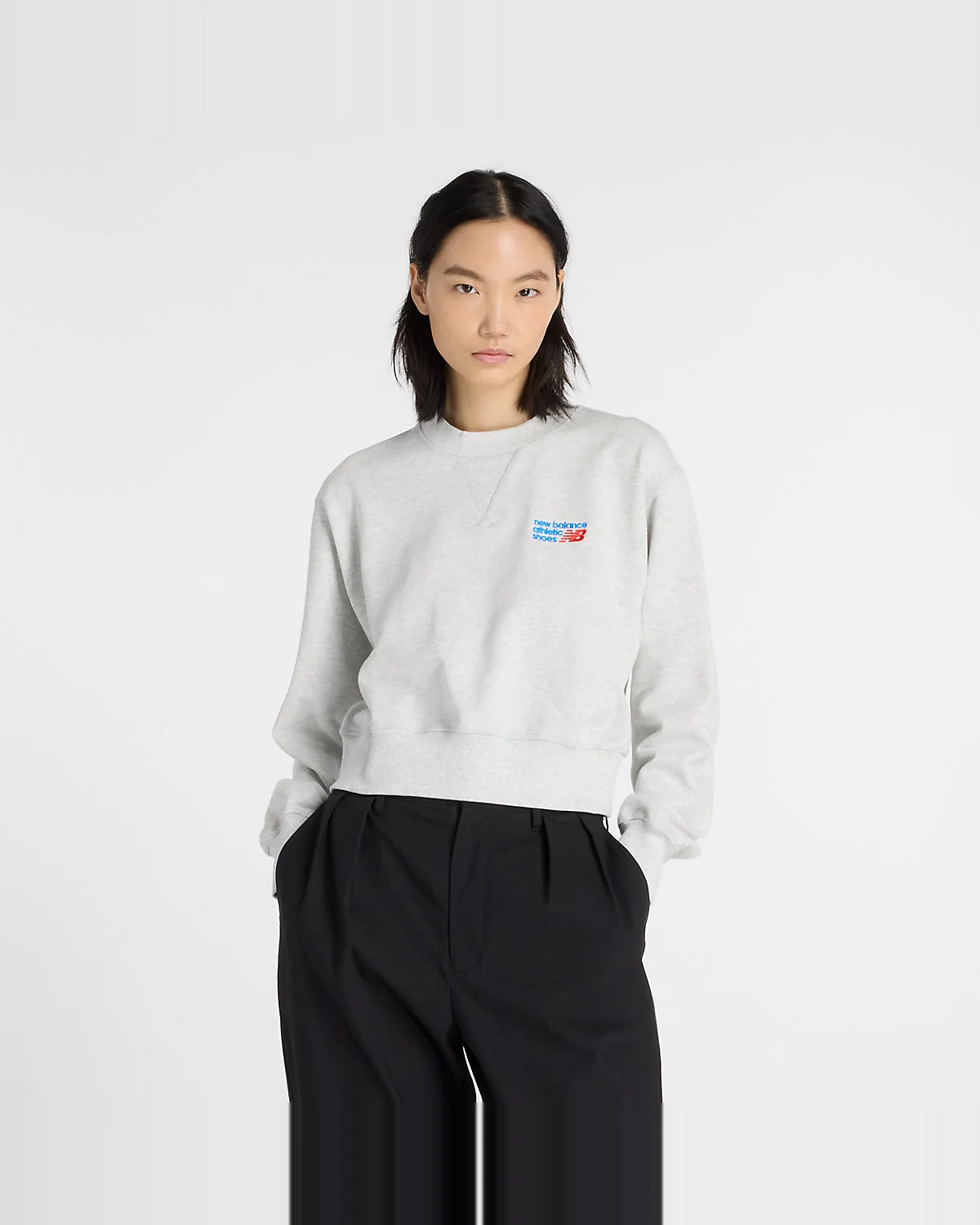 New Balance Athletics Premium Logo Relaxed Crop Crew — 2