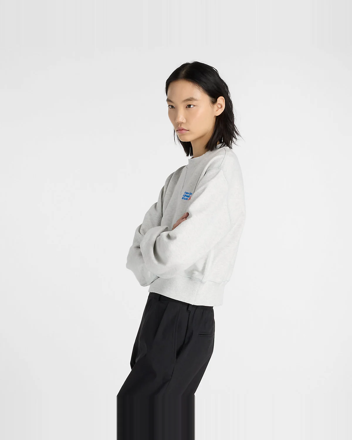New Balance Athletics Premium Logo Relaxed Crop Crew — 6