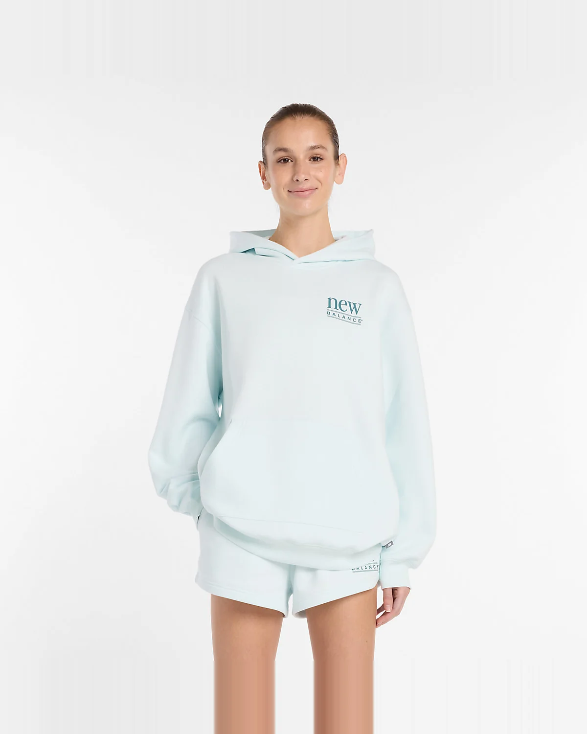 Худи New Balance Reimagined Fleece удлиненное — 2