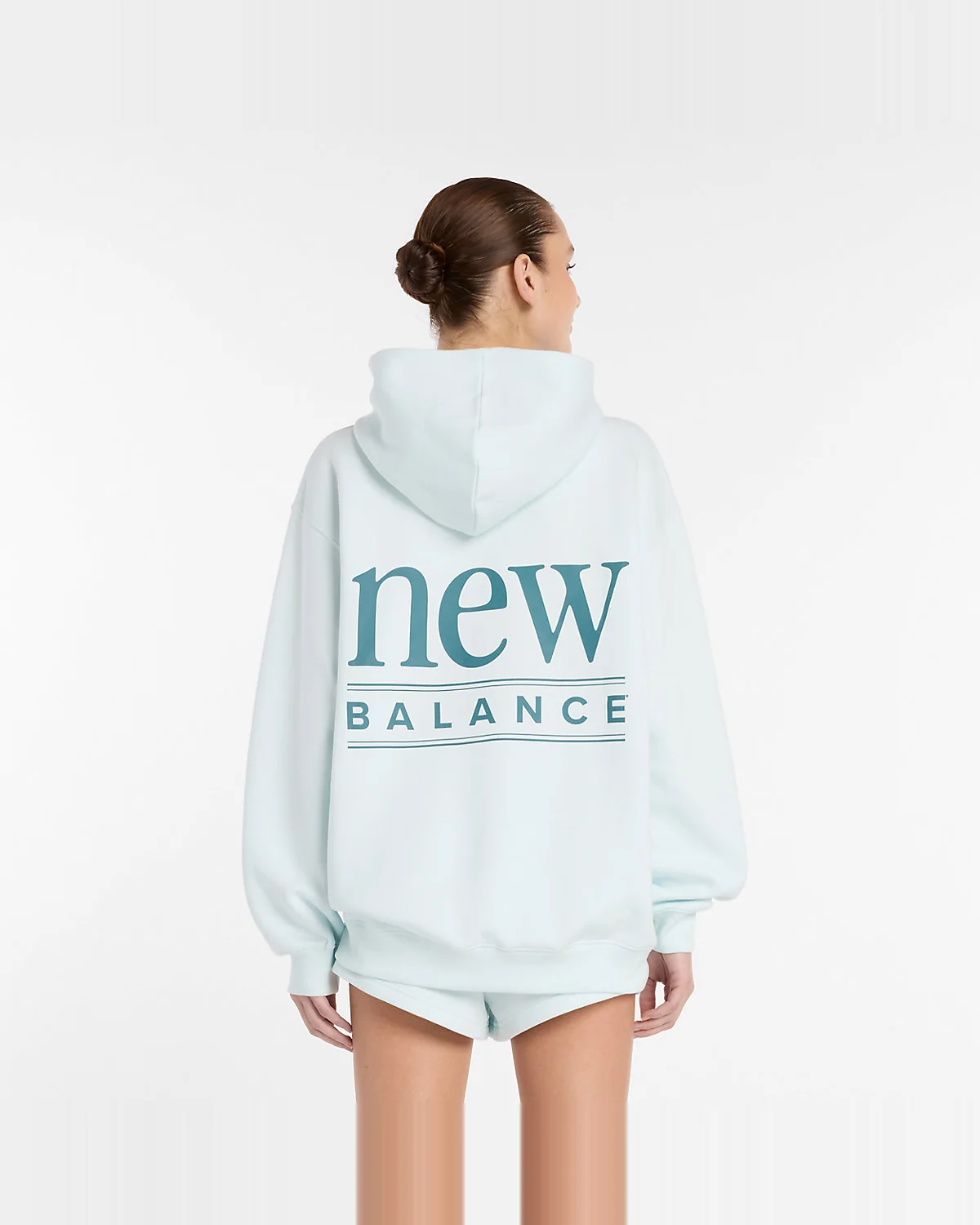 Худи New Balance Reimagined Fleece удлиненное — 5