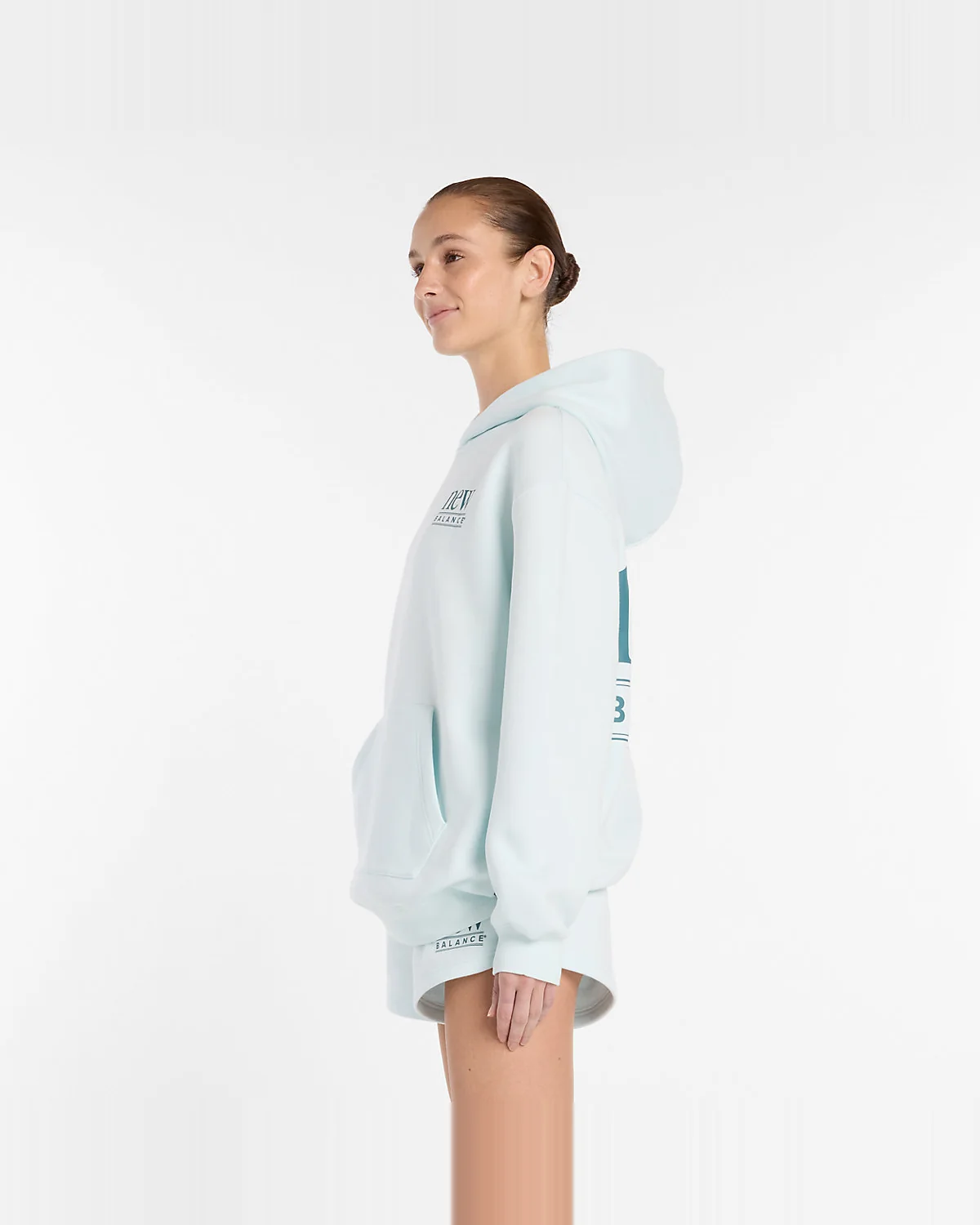Худи New Balance Reimagined Fleece удлиненное — 6