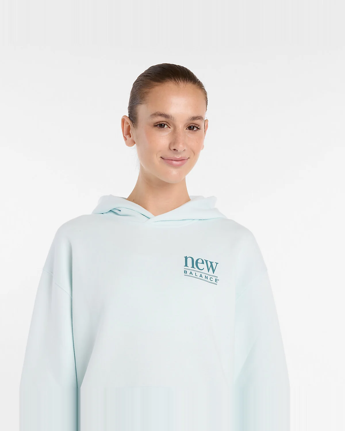 Худи New Balance Reimagined Fleece удлиненное — 7