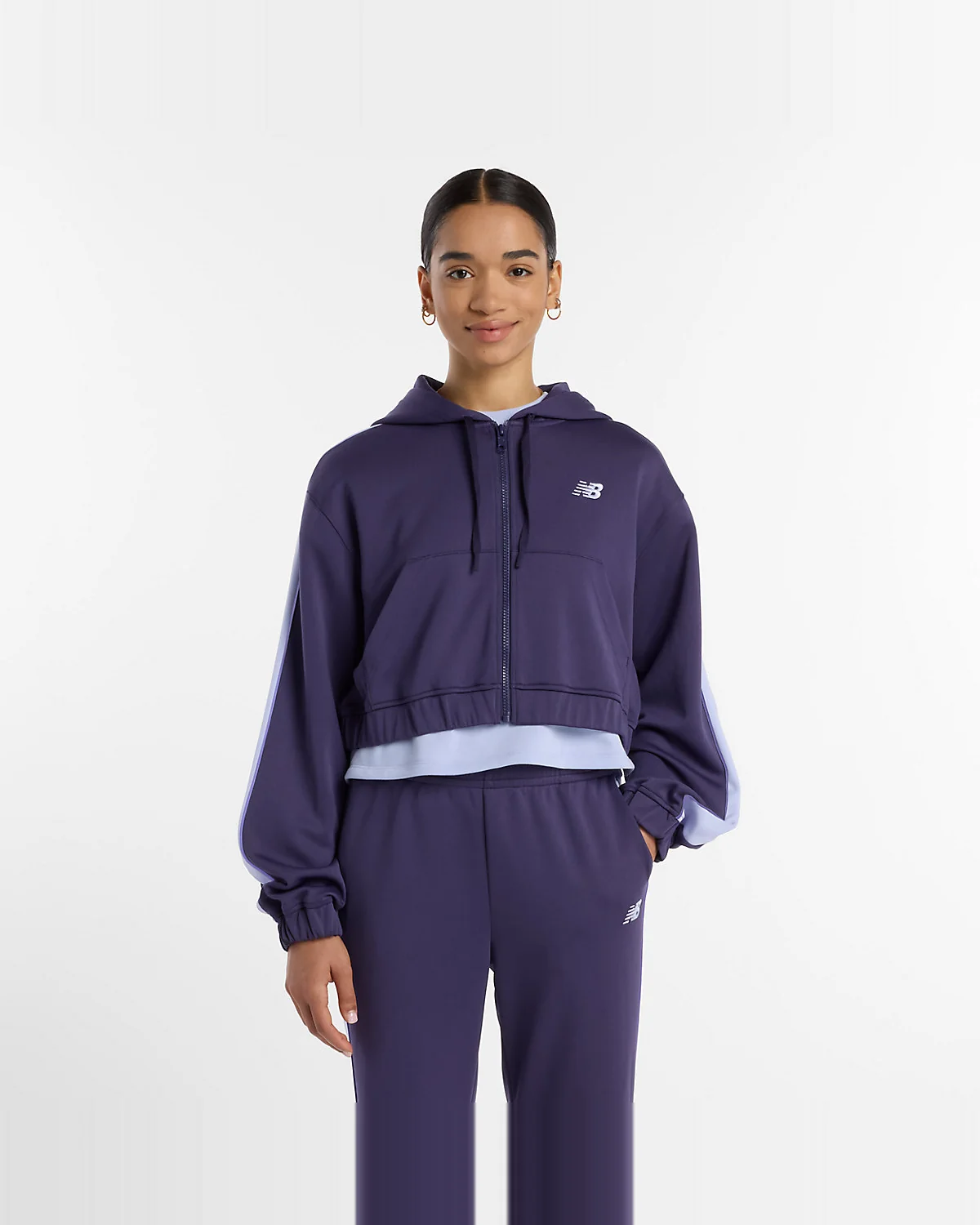 Женское худи New Balance Interlock Full Zip — 2